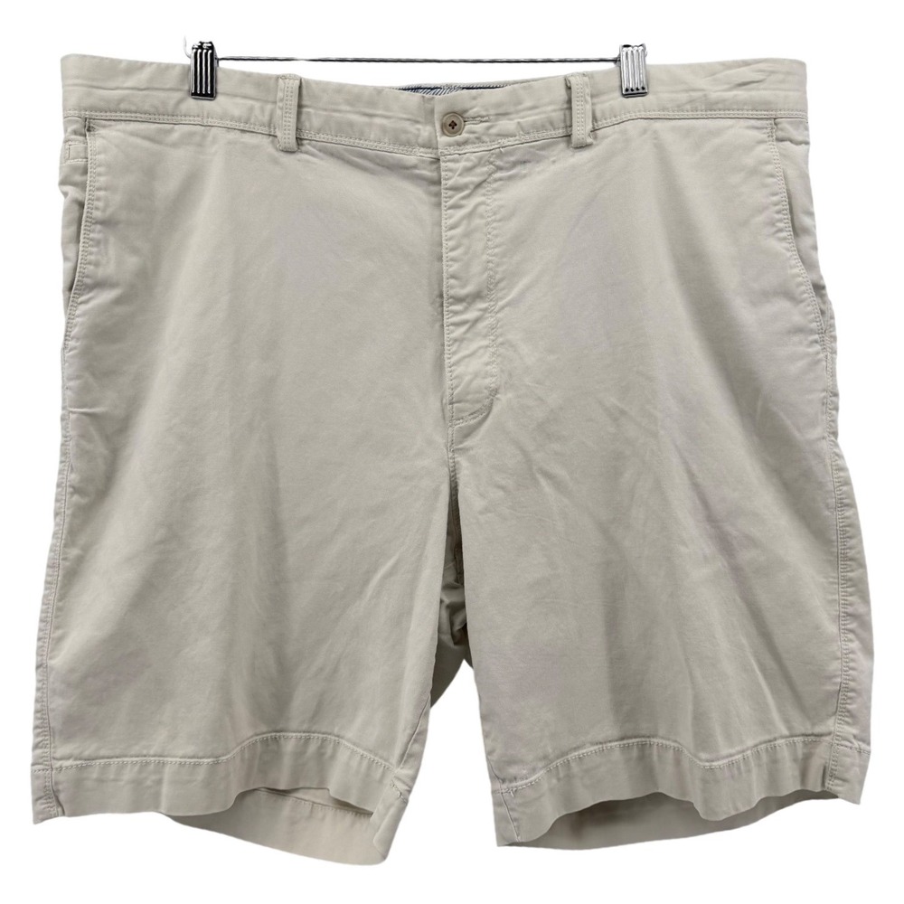 Tommy Bahama Shorts Mens 40 Khaki Beige Cotton Tencel‎ Blend Flat Front Casual